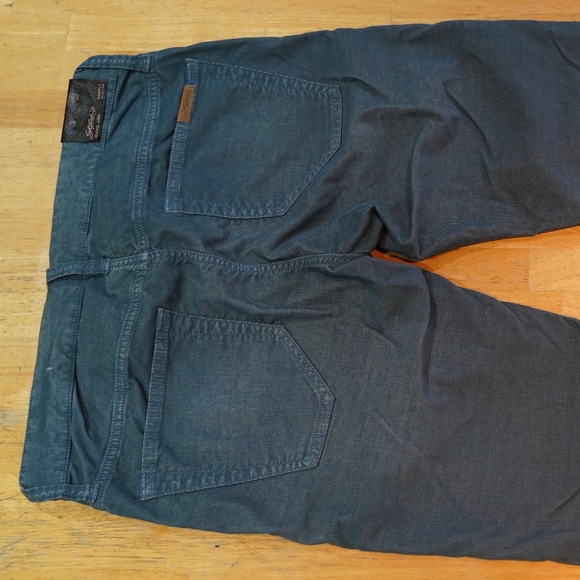 Mens Slim Corduroy (Ocean Blue) - Picture 2 of 2